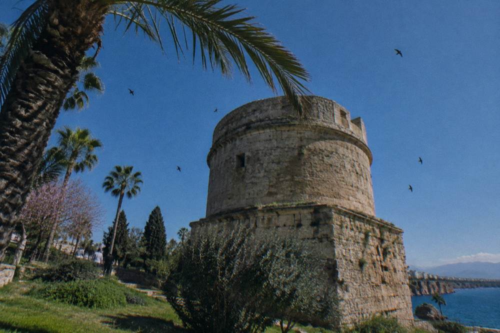Hidirlik Tower standing against the sky in Karaalioglu Park